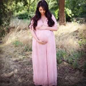 Pinkblush Lace Maternity Dress